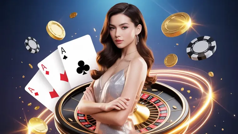 Golden coins and casino chips symbolizing Spinplus bonuses and promotions